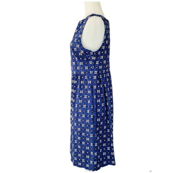 Joe Fresh Fit & Flare Sheath Midi Knee Length Blue White Black Women Dresses Siz - Picture 6 of 14